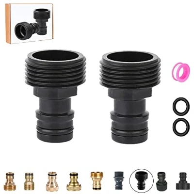 Abbildung von Geräteadapter, 2 Gartenschlauchanschluss, 3/4 Zoll Messing Außengewinde Wasserhahnanschluss für Schlauchleitung, Kupfer BSP Schlauchanschluss, Gewindehahnadapter