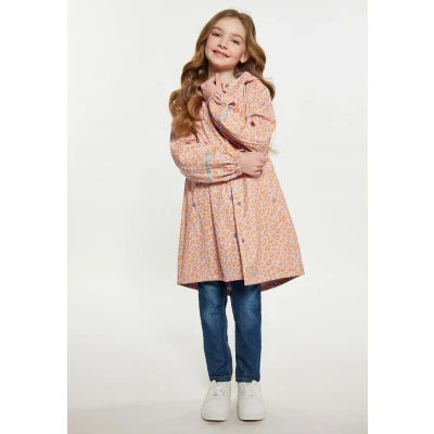 Abbildung von Schmuddelwedda Regenjacke / wasserabweisende Jacke für Kinder, Größe: 104, Pastelllavendel orange leo