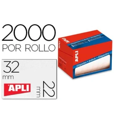 Abbildung von APLI 1688 Rolle Etiketten selbstklebend bedruckbar, 22 x 32 mm, weiß