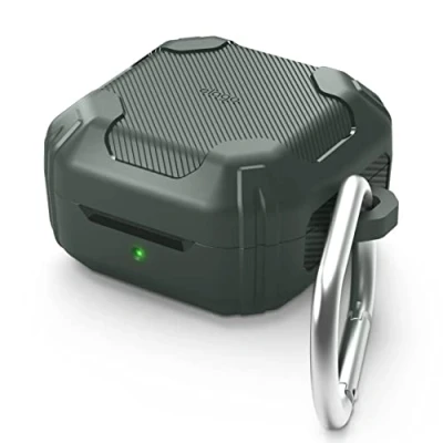 Abbildung von elago Armor Case Kompatibel mit Samsung Galaxy Buds FE (2023), Buds2 Pro Hülle, Buds2, Live Hülle (Dunkelgrün)