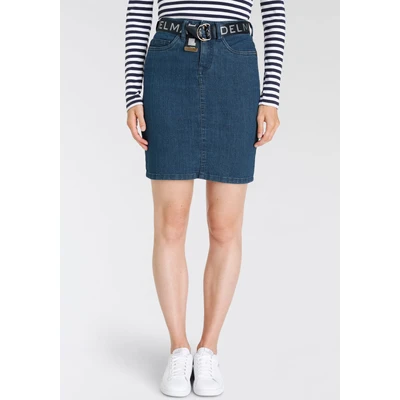 Abbildung von DELMAO Jeansrock, (Packung, 2 tlg., mit Gürtel), passendem Gürtel NEUE MARKE