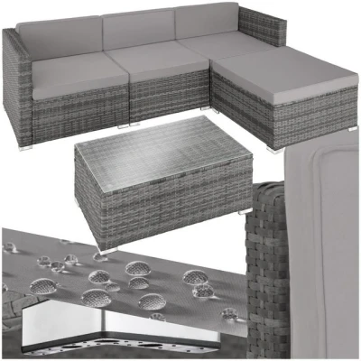 Abbildung von tectake Loungeset Florenz, (Set, 5 tlg), individuell kombinierbar