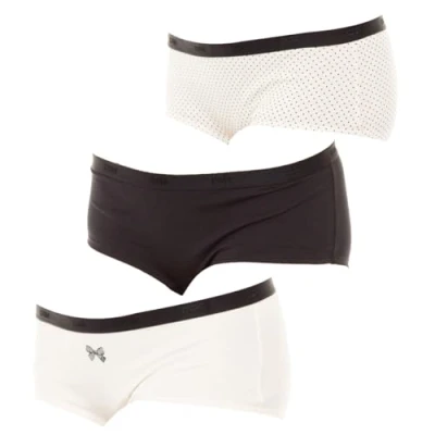 Abbildung von DIM Pocket Boxer 3 PACK Slip, Damen, Größe: 34/36, Noir