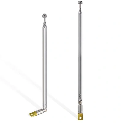 Abbildung von Bingfu FM Antenne DAB Digital TV Hybrid Radio 6 Abschnitte Teleskopantenne 2 Kit für FM/VHF/UHF Stereo DVB T Empfänger MEHRWEG