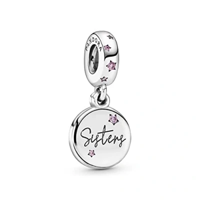 Abbildung von Pandora Forever Sisters Dangle Charm, Damen, Größe: One Size, Sterling silver