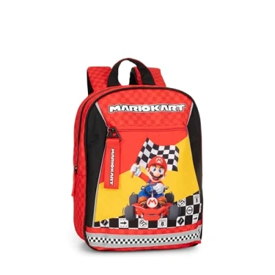 Abbildung von Mario Kart Offizieller Kordelzugbeutel von Kart, kompakt und vielseitig, Rückseite aus Netz geschlossene Tasche mit Reißverschluss, ideal für Fitnessstudio, Schule, Reisen, Brotdose,
