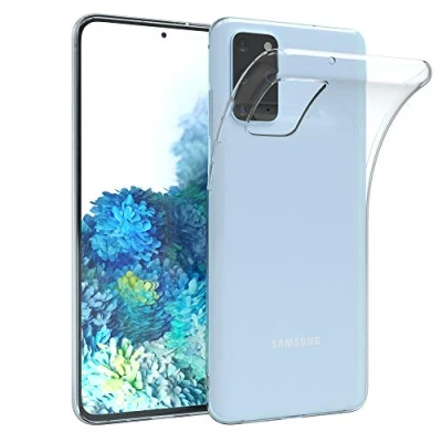 Abbildung von EAZY CASE Hülle kompatibel mit Samsung Galaxy S20 Plus / 5G Schutzhülle Silikon, Ultra dünn, Slimcover, Handyhülle, Silikonhülle, Backcover, Durchsichtig, Klar Transparent