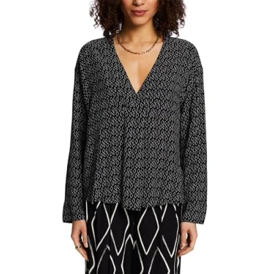 Abbildung von Esprit V NECK Bluse, Damen, Größe: 34, Black