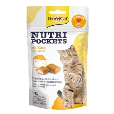 Abbildung von Gimcat Nutri Pockets Katzensnack Kse Taurin 60 g...