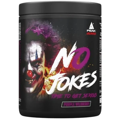 Abbildung von PEAK No Jokes 600g Geschmack Purple Wildberry I 30 Portionen Pulver Pre Workout Booster mit Ashwagandha KSM 66 Koffein Arginin HCl L Citrullin Guarana Energie und Muskelpump 600 g