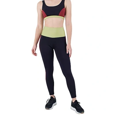 Abbildung von Hurley meta Sportswear LLC Damen Color Block Side Panel 7/8 Leggings, schwarz, XS