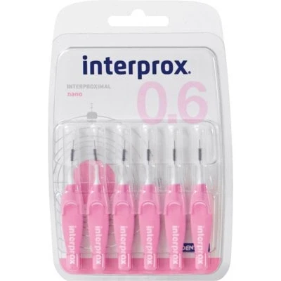 Abbildung von interprox nano rosa Interdentalbürste 6 St