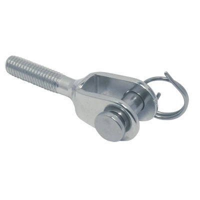 Abbildung von Mini Gabel mit Rechtsgewinde M6 Edelstahl 316 (A4)