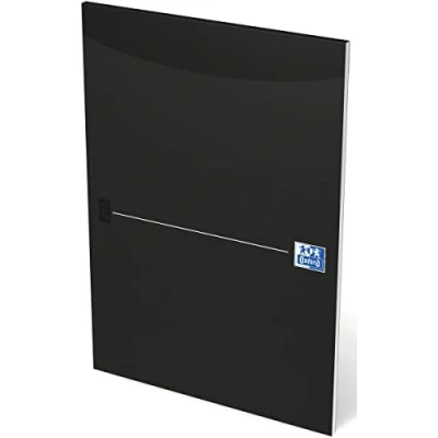 Abbildung von Oxford Briefblock A4 liniert, 50 Blatt, schwarz, 10 Stück