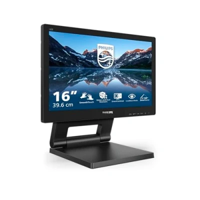 Abbildung von PHILIPS 162B9T 16 Toll Touch Monitor, höhenverstellbar (1366x768, 60 Hz, VGA, DVI, HDMI, DisplayPort, USB Hub) schwarz
