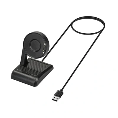 Abbildung von kwmobile USB Ladegerät für Ticwatch Pro 5 / 3 Lite E3 (1 tlg., Kabel Charger Stand Smart Watch Ladestation Standfunktion)