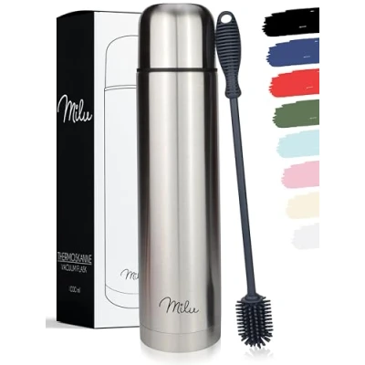 Abbildung von Milu Thermoskanne, Edelstahl Silber, 1000ml, 1 von FROG.coffee