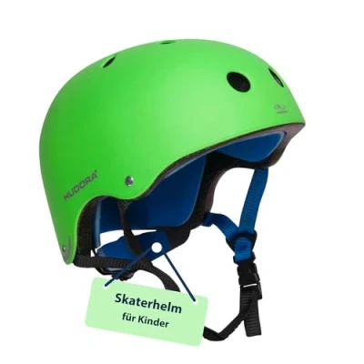 Abbildung von HUDORA 84108 Skateboard Helm, Scooter Helm grün, Gr. 51 55, Skate Fahrrad