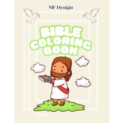 Abbildung von Bible Coloring Book For Kids: Color Your Way Through God’s Word: 100 Pages of Inspiring Stories and Fun Illustrations Children Ages 3+ (Coloring Books Kids)