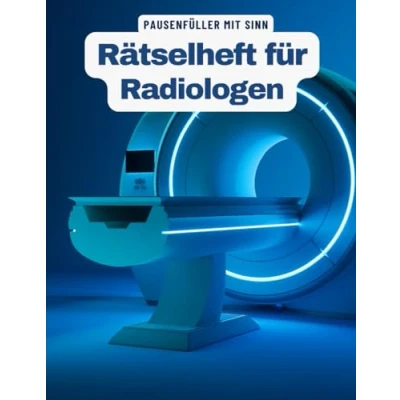 Abbildung von Ein Kreuzworträtsel Buch für Radiologen mit Begriffen aus dem Arbeitsalltag.: Rätsel und Knobelei in einem Kreuzworträtselheft Fachärzte im Bereich der Radiologie.
