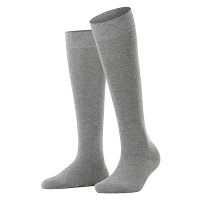 Abbildung von Esprit Basic PURE Kniestrümpfe, Damen, Größe: 35 38, Light greymel