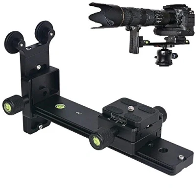 Abbildung von Fotga L200 Schnellwechselplatte Objektiv Unterstützung Halter + Schiene Slider Für Lange Fokus Teleobjektiv Stativ Kugelkopf DSLR Kamera