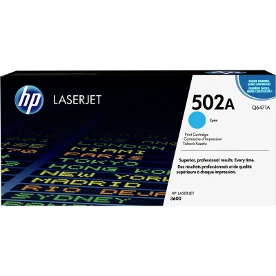 Abbildung von HP 502A (Q6471A) Cyan Toner