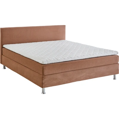 Abbildung von ATLANTIC home collection Boxbett inklusive Rost und Federkernmatratze, Polyurethan, Karamell, 160 x 200 cm