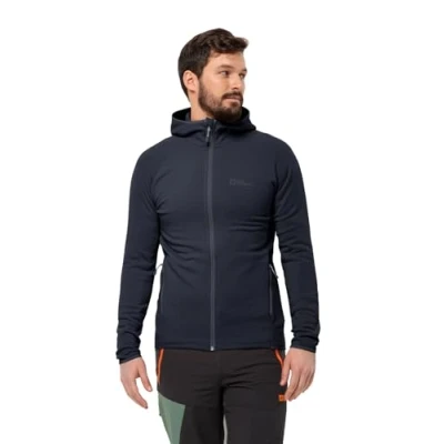 Abbildung von Jack Wolfskin Baiselberg Hooded FZ Sweatjacke, Herren, Größe: Large, Night blue