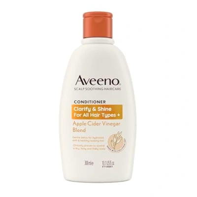 Abbildung von Aveeno Clarify and Shine Apfelessig Kopfhaut Beruhigende Spülung für alle Haartypen, 300 ml