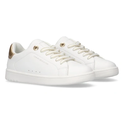 Abbildung von Tommy Hilfiger JACK Sneaker low für Kinder, Größe: 30, White/gold Schuhe