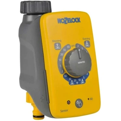 Abbildung von Hozelock Sensor Controller, Mechanischer Bewässerungstimer, 60 min, Grau, Gelb, 1 Stück(e)