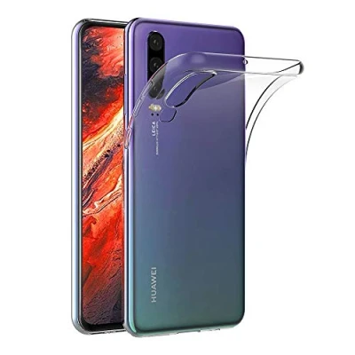 Abbildung von AICEK Hülle Compatible für Huawei P30 Transparent Silikon Schutzhülle Case Clear Durchsichtige TPU Bumper Handyhülle