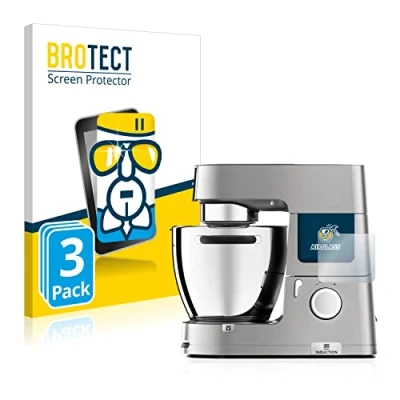 Abbildung von BROTECT Schutzglas für Kenwood KCL 95 cooking chef XL. (3 Stück) Schutzfolie Panzer Folie Glas [Extrem Kratzfest 9H, Anti Fingerprint,