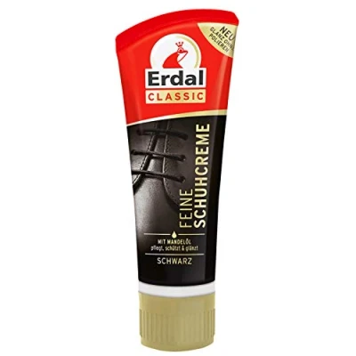 Abbildung von Erdal Classic Feine Schuhcreme, Tube mit pflegenden Ölen, pflegt, schützt &amp; frischt die Farbe auf, 1er Pack, 1 x 75 ml, Schwarz