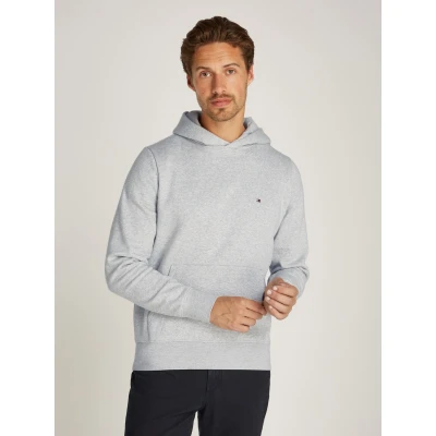 Abbildung von Tommy Hilfiger FLAG LOGO Hoody Sweatshirt, Herren, Größe: Medium, Light grey heather