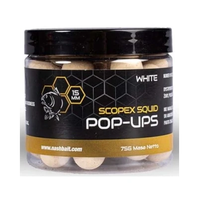 Abbildung von Nash Scopex Squid Pop Ups White 15mm 75g Up