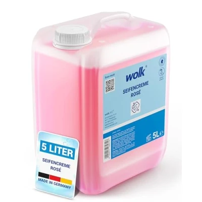 Abbildung von 5 Liter Handwaschseife „Rosé“ Seifencreme Hautmilde Waschcreme Alkalifrei Kanister wolk