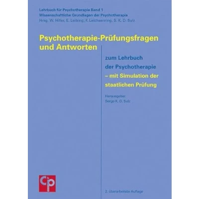 Abbildung von Psychotherapie Prüfungsfragen und Antworten: zum Lehrbuch der mit Simulation staatlichen Prüfung (CIP Medien)
