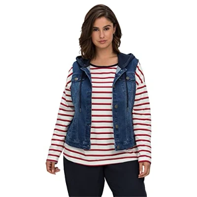 Abbildung von Sheego Weste, Damen, Größe: 54, Blue denim
