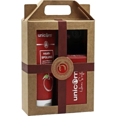 Abbildung von Geschenkset unicorn® Haarseife + Spülung