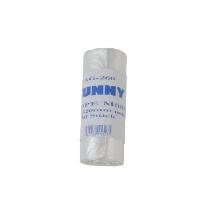 Abbildung von Funny HDPE Müllbeutel, 450 x 520 mm, transparent, circa 18 L, 40er Pack (40 50 Stück)