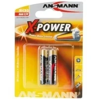 Abbildung von ANSMANN X Power Alkaline Batterie Micro AAA LR03 Longlife Alkalibatterie für extrem hohen Strombedarf (2er Pack)