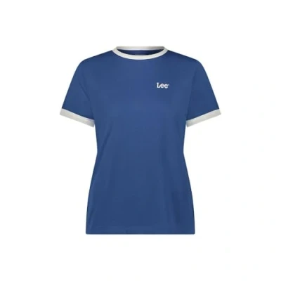 Abbildung von Lee Ringer Tshirt print, Damen, Größe: 38, Midcentury blue