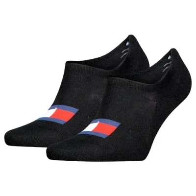 Abbildung von Tommy Uni TJ Flag Footie Socks 2P Schwarz Gr 39/42