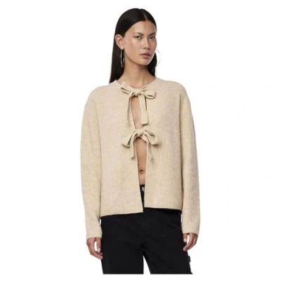 Abbildung von Pieces Pcsilly Reversible TIE Strickjacke, Damen, Größe: XS, White pepper/melange