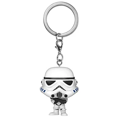 Abbildung von Funko Pop! Keychain: Star Wars Stormtrooper Sturmtruppler Neuartiger Schlüsselanhänger Vinyl Minifigur Zum Sammeln Strumpffüller Geschenkidee Offizielle Handelswaren Movies Fans
