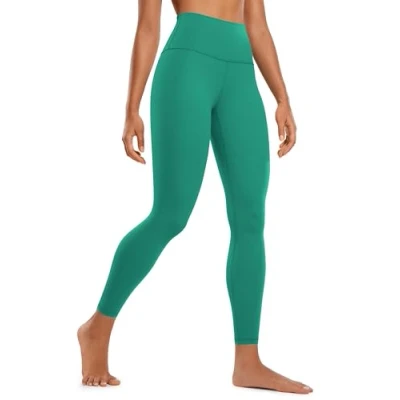 Abbildung von CRZ Yoga Butterluxe Damen High Waist Sport Leggings Blickdicht Leggins Sporthose Workout Gym Yogahose 64cm Cascadia Grün 34