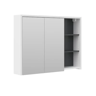 Abbildung von Vicco Badezimmerspiegelschrank Viola, Anthrazit/Weiß, 100 x 75 cm