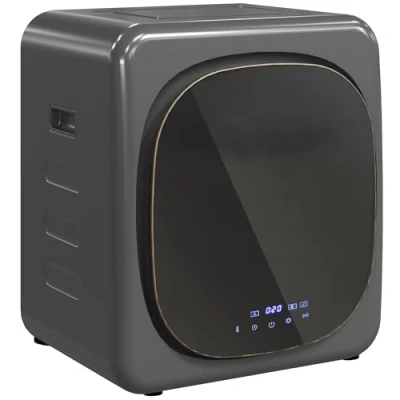 Abbildung von HOMCOM Mini Wäschetrockner mit 6 Programm LED Touchscreen 4 kg bis zu 60℃, 800W Freistehend Wandmontierbar Ablufttrockner Überhitzungsschutz für Kleidung Grau